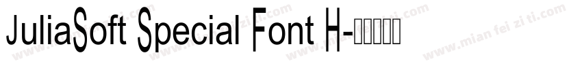 JuliaSoft Special Font H字体转换